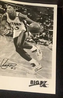 ISIAH THOMAS Detroit Pistons K-Mart Promo B&W 8x10 Photo 1990’s - Sports Memorabilia