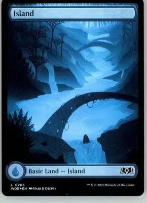 Island (0263) - Wilds of Eldraine - 263 - Foil NM Magic: The Gathering - Magic Card Single
