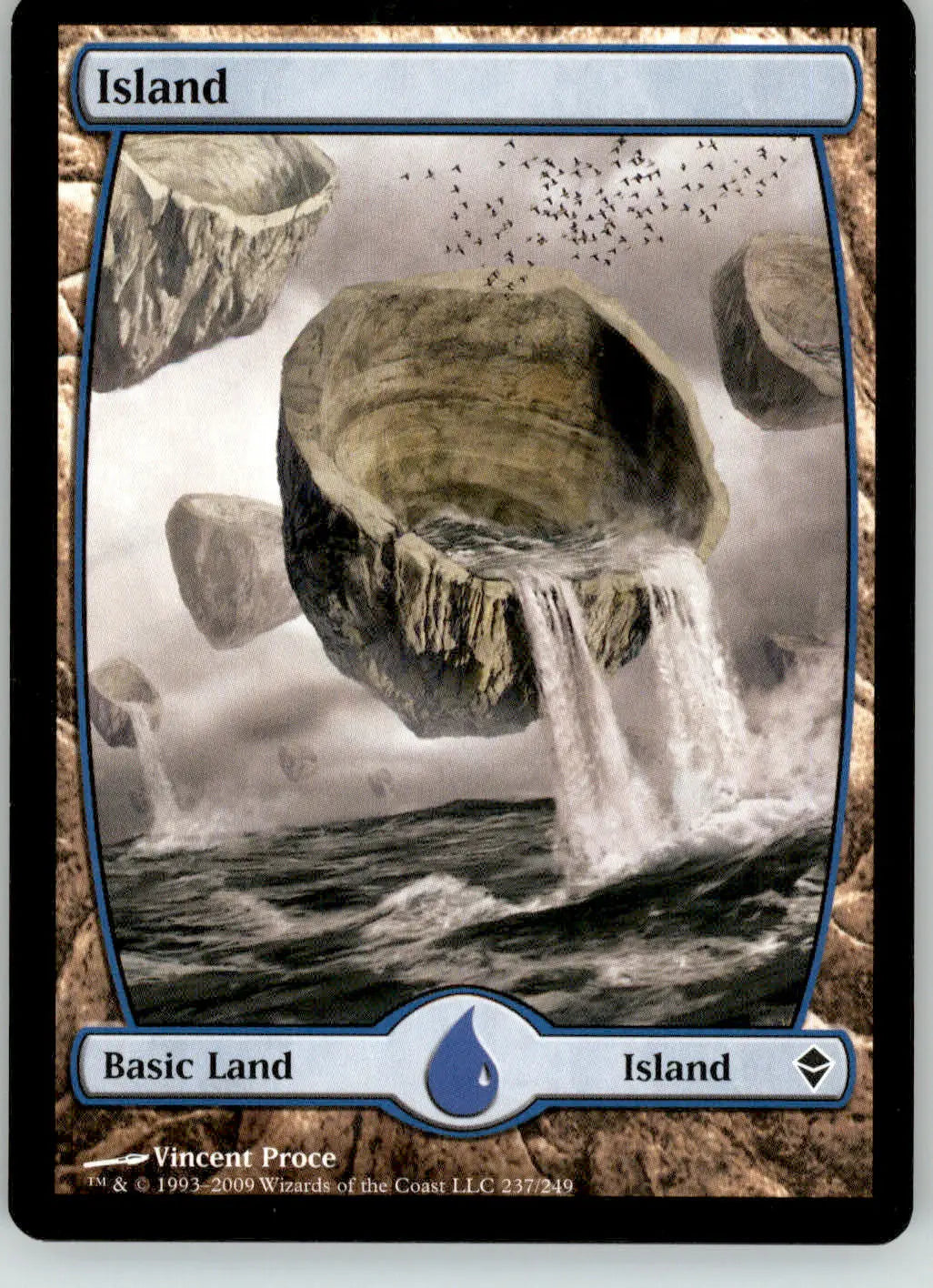 Island (237) - Full Art - Zendikar - 237 - LP Magic: The Gathering - Magic Card Single
