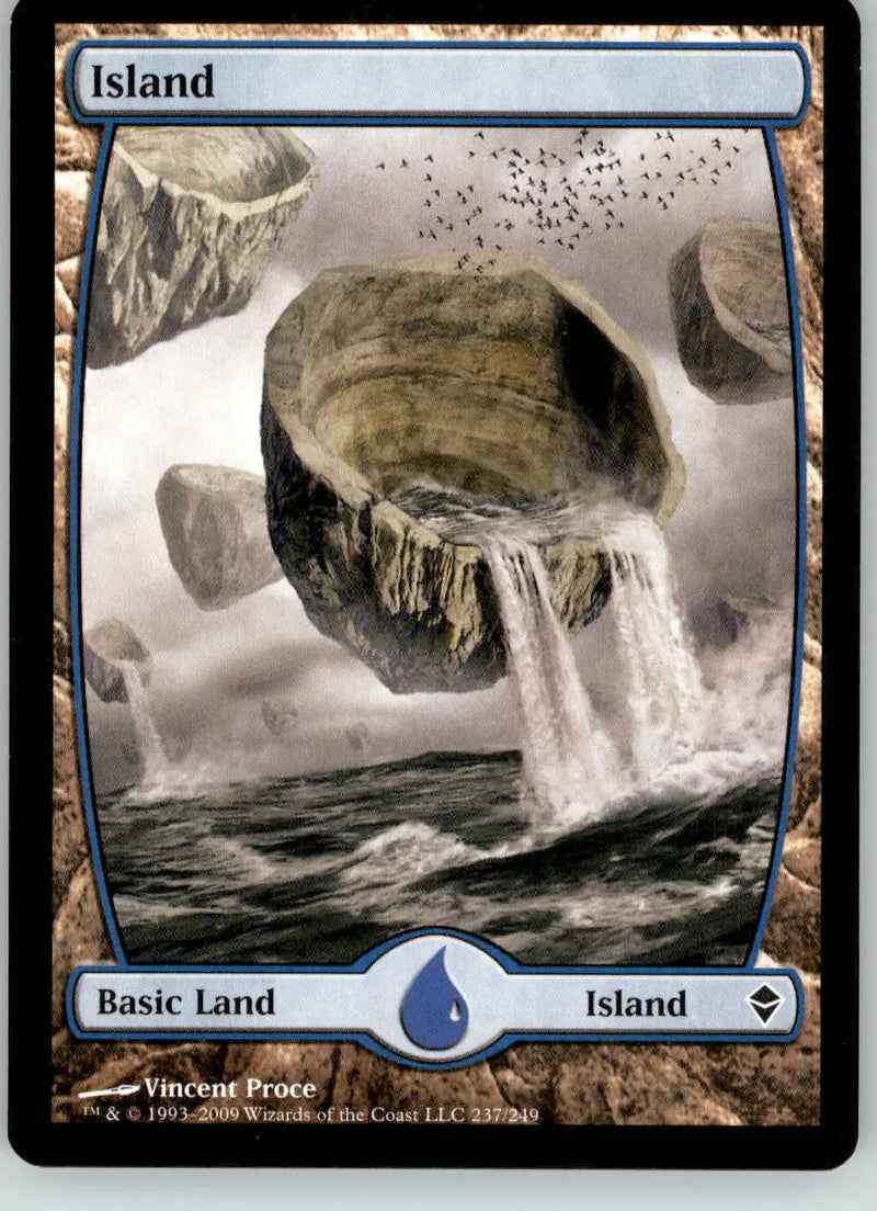 Island (237) - Full Art - Zendikar - 237 - LP Magic: The Gathering - Magic Card Single