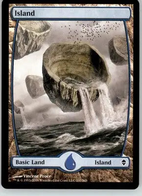 Island (237) - Full Art - Zendikar - 237 - LP Magic: The Gathering - Magic Card Single