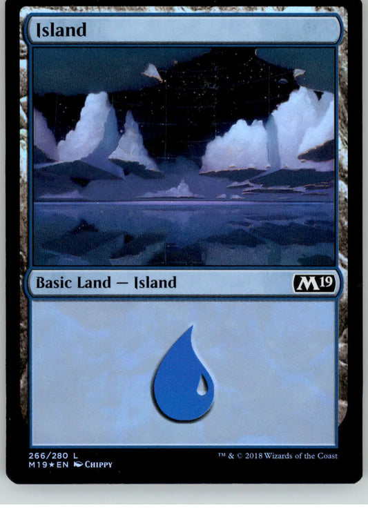 Island (266) - Core Set 2019 - 266 - Foil LP Magic: The Gathering - Magic Card Single
