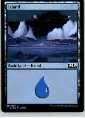 Island (266) - Core Set 2019 - 266 - Foil LP Magic: The Gathering - Magic Card Single