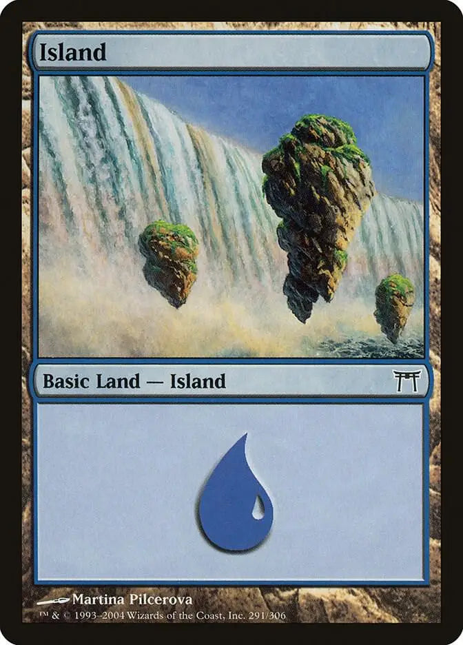 Island (291) - Champions of Kamigawa - 291 - Foil LP Magic: The Gathering - Magic Card Single