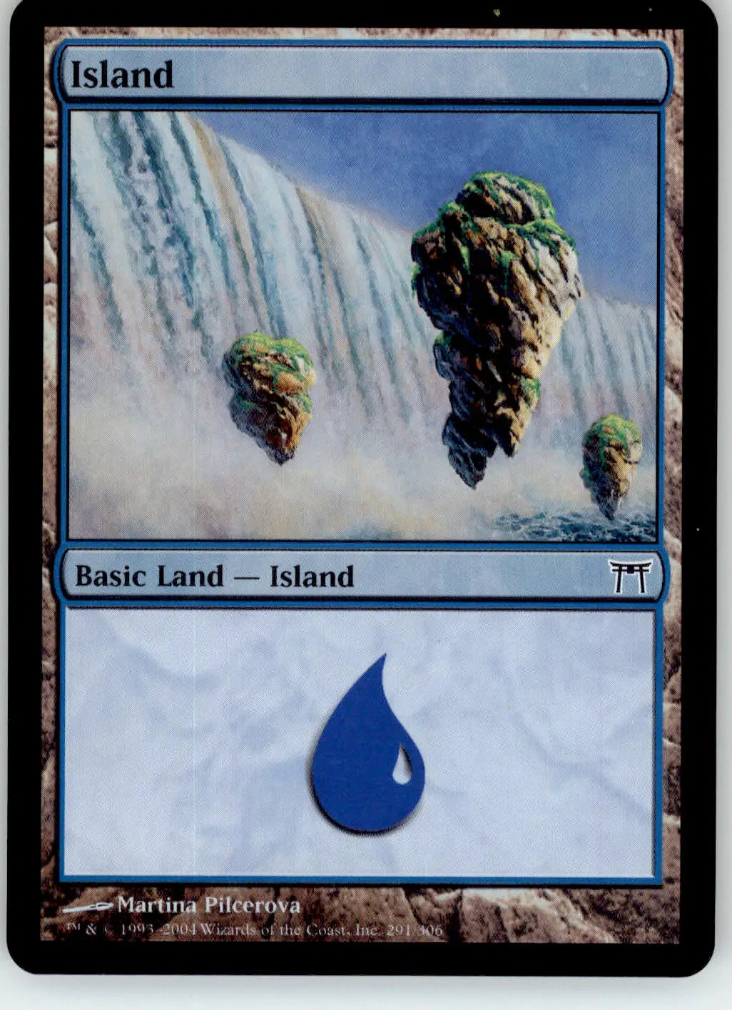 Island (291) - Champions of Kamigawa - 291 - Foil LP Magic: The Gathering - Magic Card Single