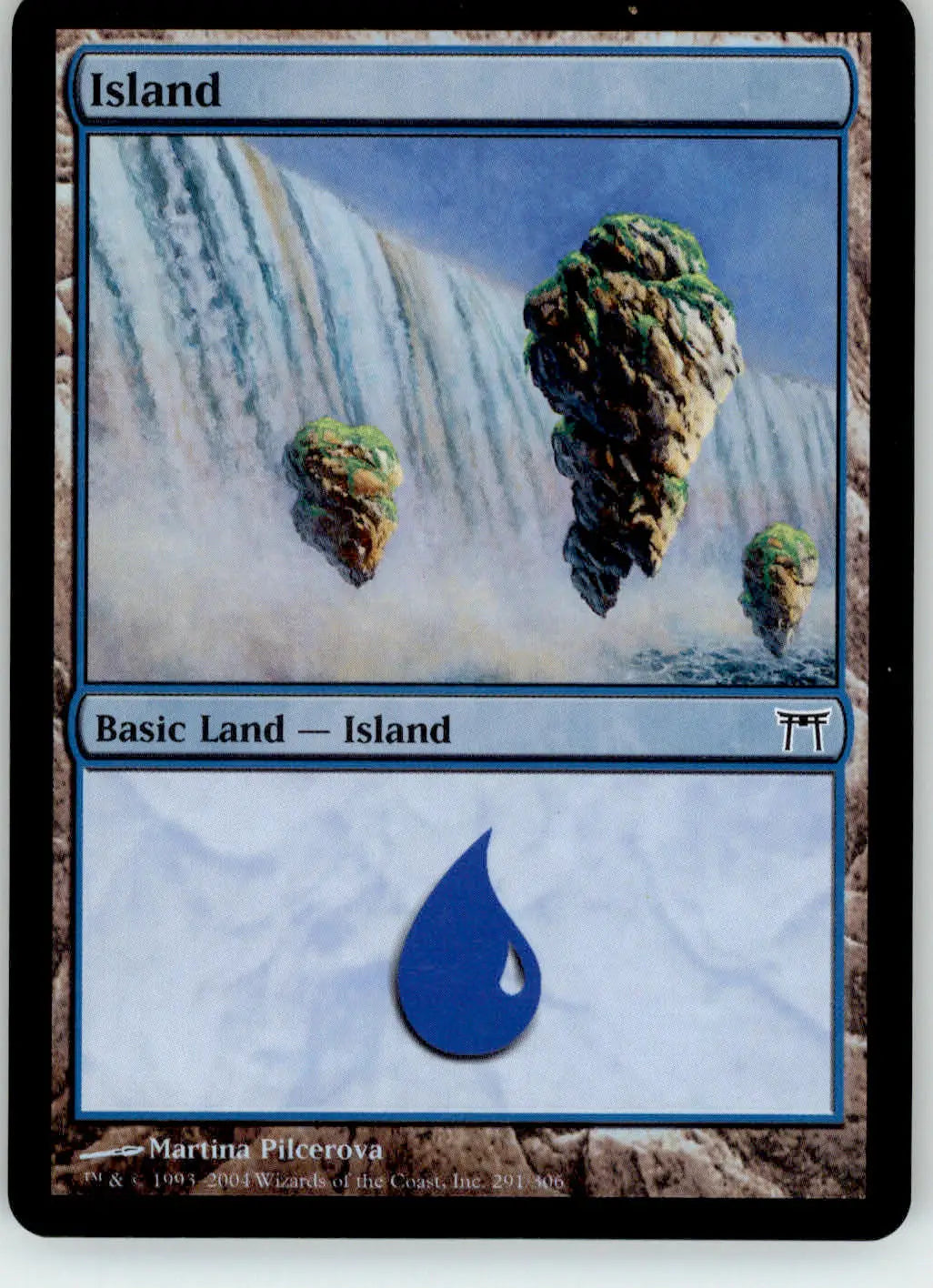 Island (291) - Champions of Kamigawa - 291 - Foil LP Magic: The Gathering - Magic Card Single
