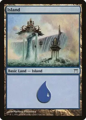 Island (293) - Champions of Kamigawa - 293 - MP Magic: The Gathering
