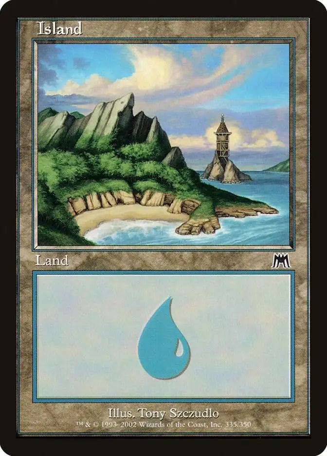 Island (335) - Onslaught - 335 - Foil LP Magic: The Gathering - Magic Card Single