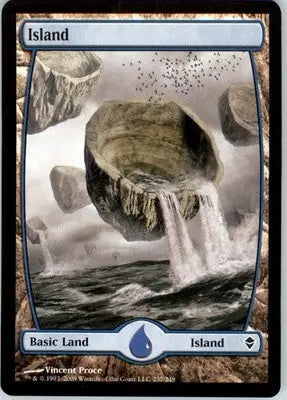 Island () - Full Art L Zendikar 237 LP - Magic Card Single