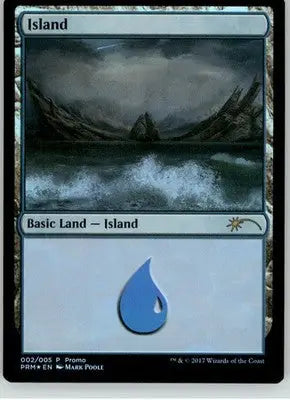 Island - Mark Poole - 2017 Gift Pack Promo - 2 - Foil LP Magic: The Gathering - Magic Card Single