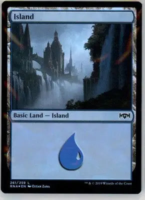 Island - Ravnica Allegiance - 261 - Foil HP - Magic Card Single