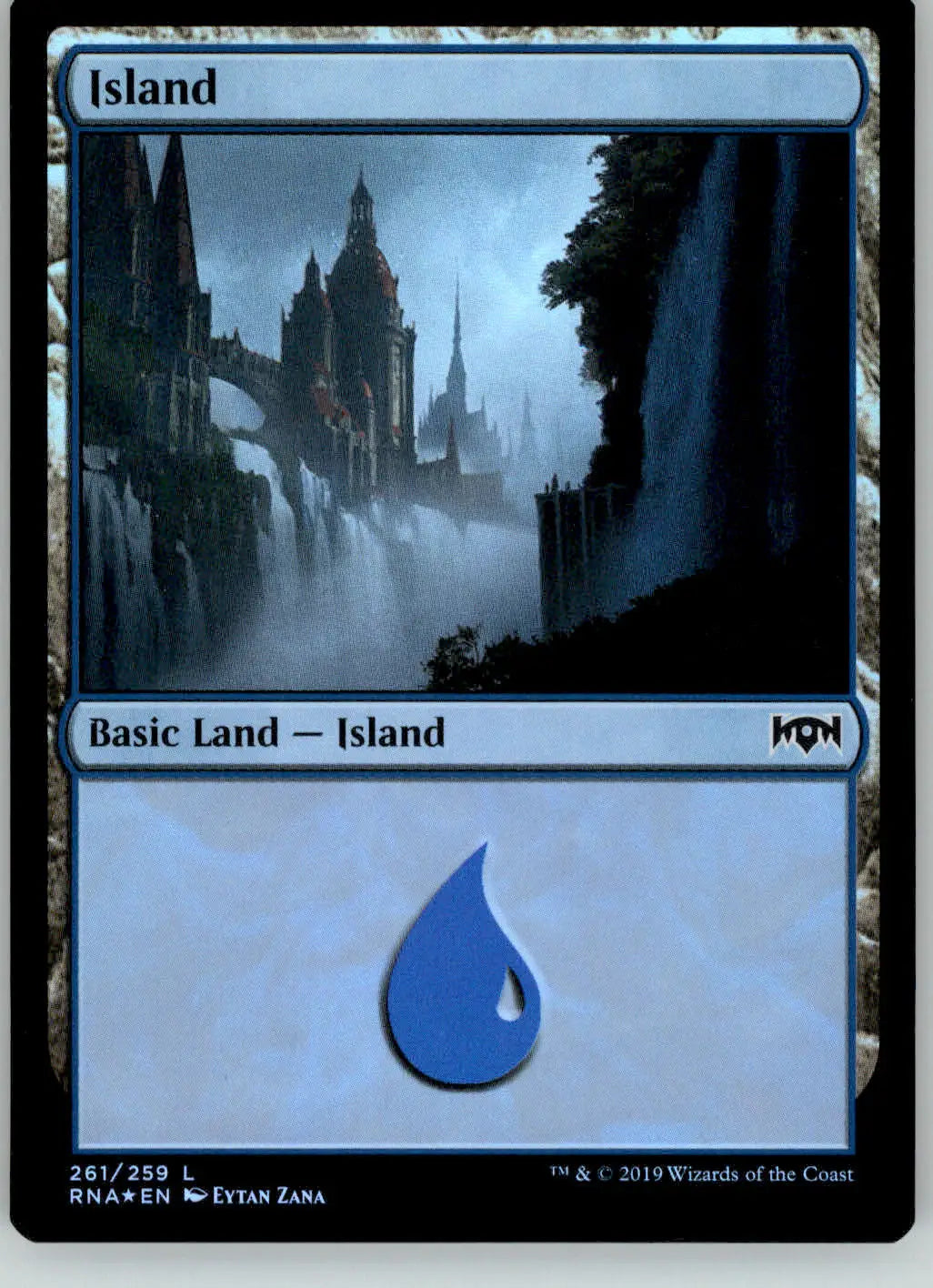 Island - Ravnica Allegiance - 261 - Foil HP Magic: The Gathering - Magic Card Single