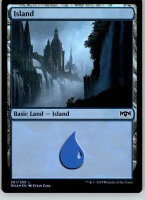 Island - Ravnica Allegiance - 261 - Foil HP Magic: The Gathering - Magic Card Single