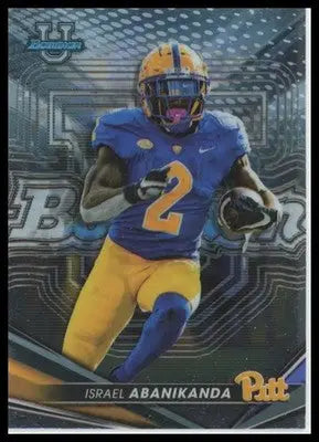 Israel Abanikanda 2022-23 Bowman’s Best University #87 Pittsburgh Panthers