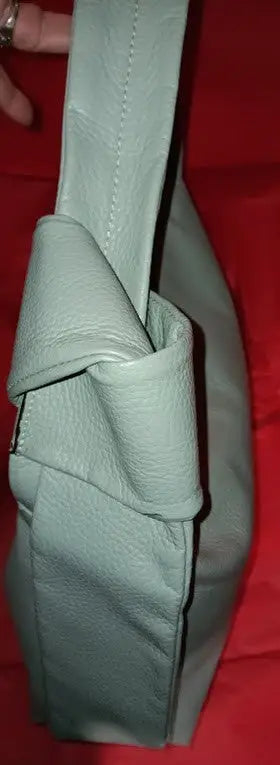 Italian Fashion Designer Brand Vera Pelle Exte Hobo Leather Shoulder Bag NWOT - Other