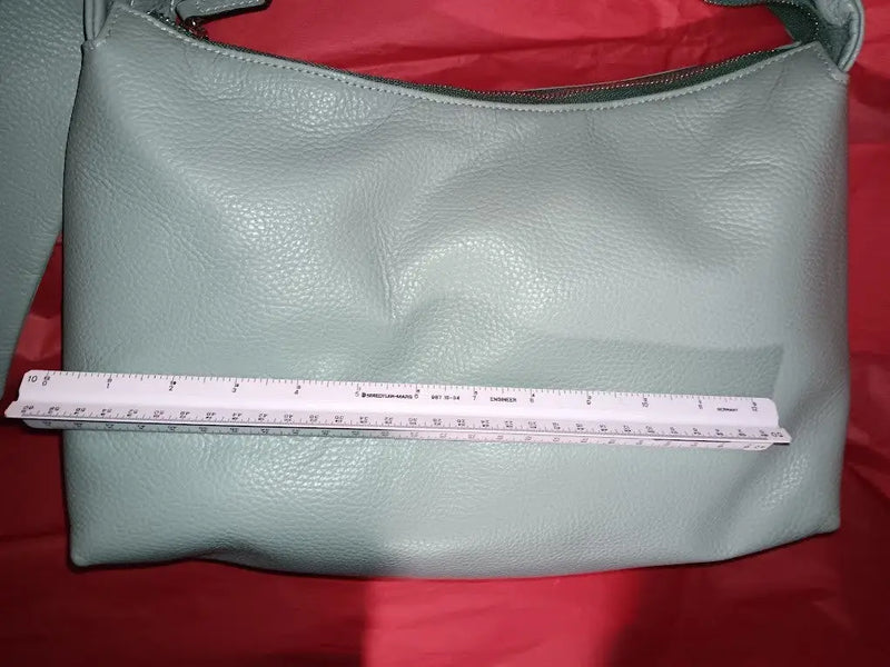 Italian Fashion Designer Brand Vera Pelle Exte Hobo Leather Shoulder Bag NWOT - Other