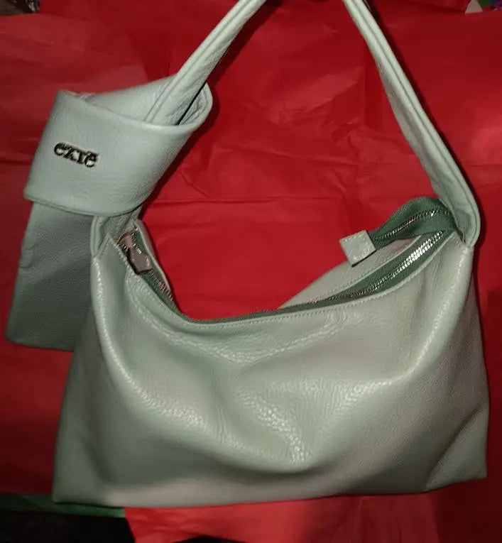 Italian Fashion Designer Brand Vera Pelle Exte Hobo Leather Shoulder Bag NWOT - Other
