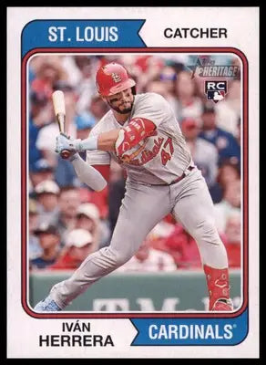 Iván Herrera Rookie 2023 Topps Heritage #260 St. Louis Cardinals - Baseball Card Single