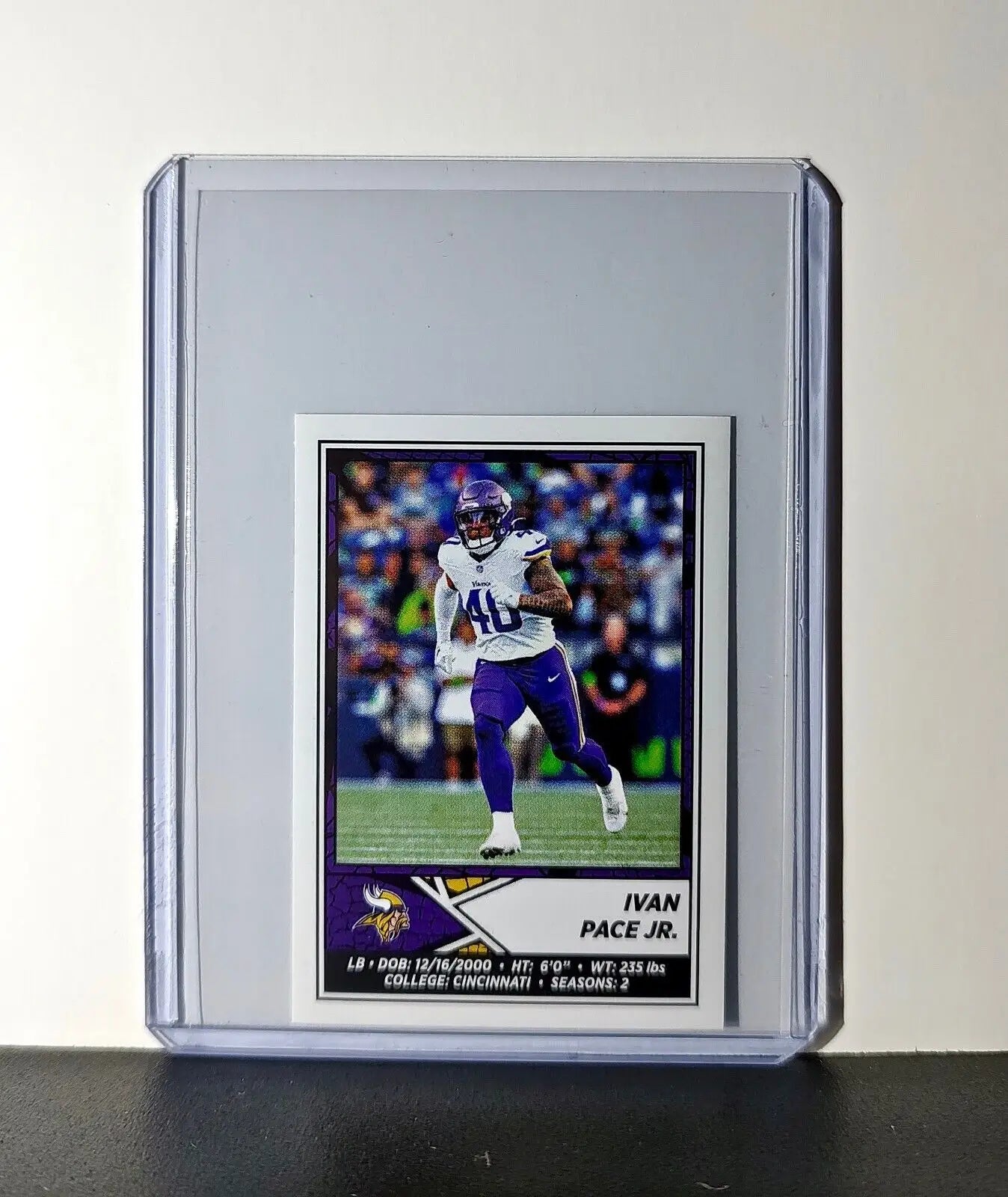 Ivan Pace Jr. 2024 Panini NFL Sticker #418 Minnesota Vikings