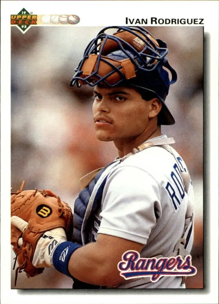 Ivan Rodriguez 1992 Upper Deck MLB #245 Baseball Card Texas Rangers - Baseball Card Single