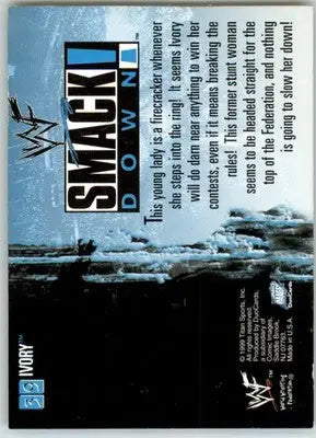 Ivory - 1999 Comic Images WWF SmackDown! - #39 - RC Wrestling - Non-Sports Card Single