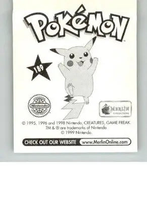 Ivysaur - 1999 Merlin Pokemon Stickers - #189 - Pokémon Card Single