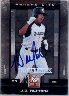 J.D. Alfaro - 2008 Donruss Elite Extra Edition - #41 - AUTO Baseball - Baseball Card Single