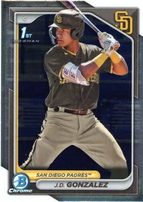 J.D. Gonzalez 2024 Bowman Chrome Prospects #BCP-111 San Diego Padres - Baseball Card Single