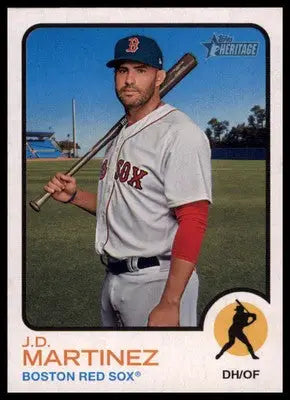 J.D. Martinez 2022 Topps Heritage #99 Boston Red Sox - Baseball Card Single
