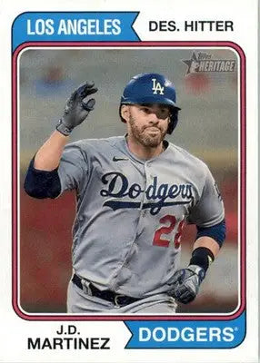 J.D. Martinez - 2023 Topps Heritage - #662 - Baseball - Baseball Card Single