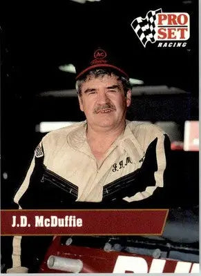 J.D. McDuffie - 1991 Pro Set - #114 - Racing - Racing Card Single
