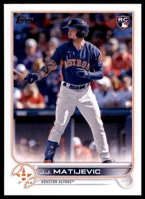 J.J. Matijevic Rookie 2022 Topps Update #US297 Houston Astros - Baseball Card Single