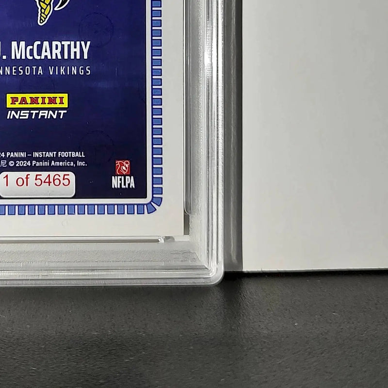 J.J. McCarthy 2023 Panini Instant Draft Night #NFLDN-1 PSA 9 Mint