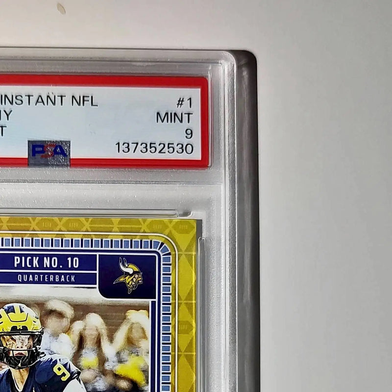 J.J. McCarthy 2023 Panini Instant Draft Night #NFLDN-1 PSA 9 Mint