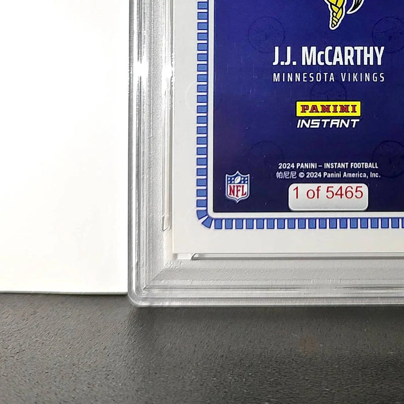 J.J. McCarthy 2023 Panini Instant Draft Night #NFLDN-1 PSA 9 Mint