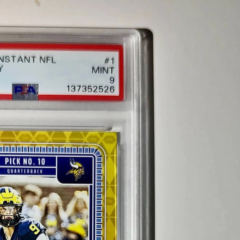 J.J. McCarthy 2023 Panini Instant Draft Night #NFLDN-1 PSA 9 Mint