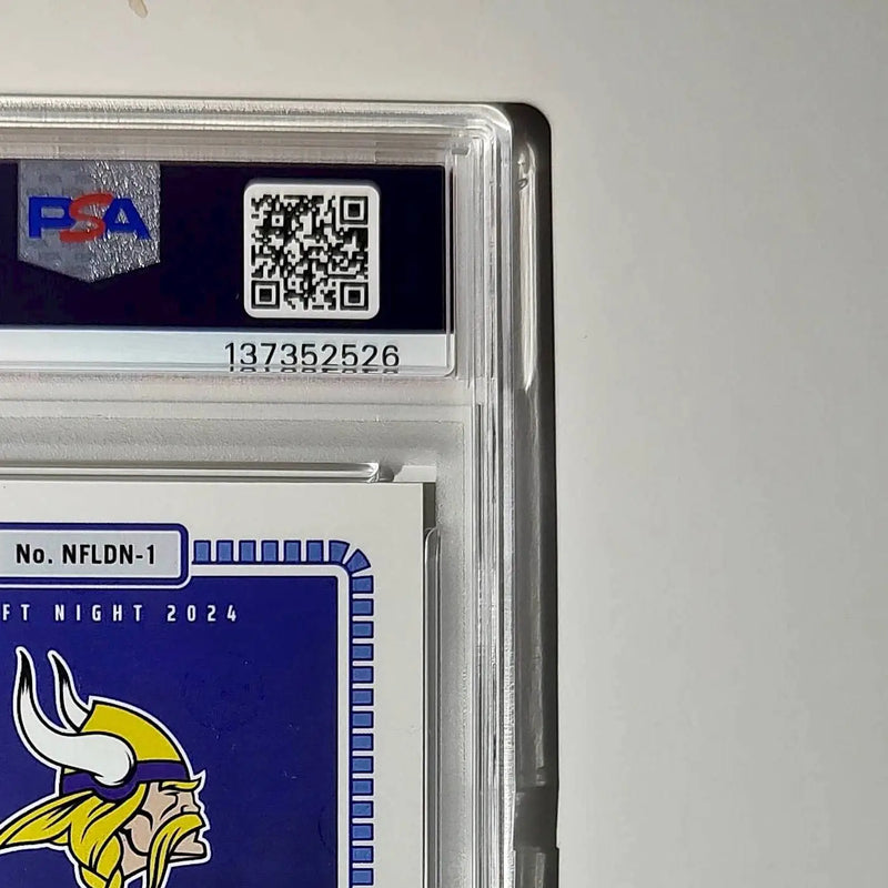 J.J. McCarthy 2023 Panini Instant Draft Night #NFLDN-1 PSA 9 Mint