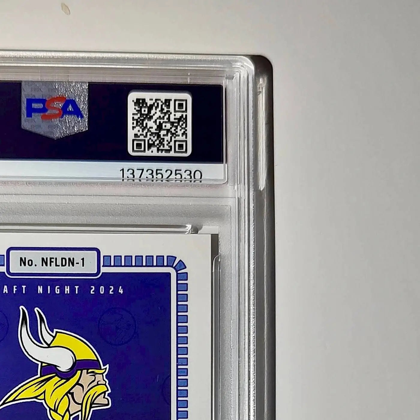 J.J. McCarthy 2023 Panini Instant Draft Night #NFLDN-1 PSA 9 Mint
