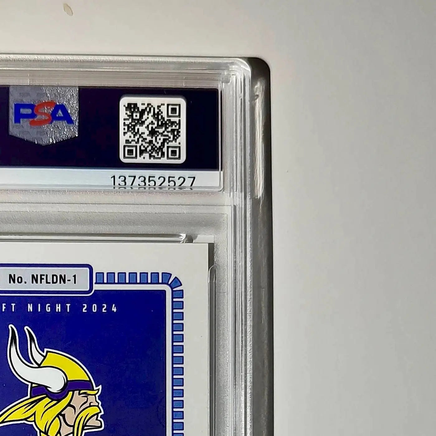 J.J. McCarthy 2023 Panini Instant Draft Night #NFLDN-1 PSA 9 Mint - Football Card Single