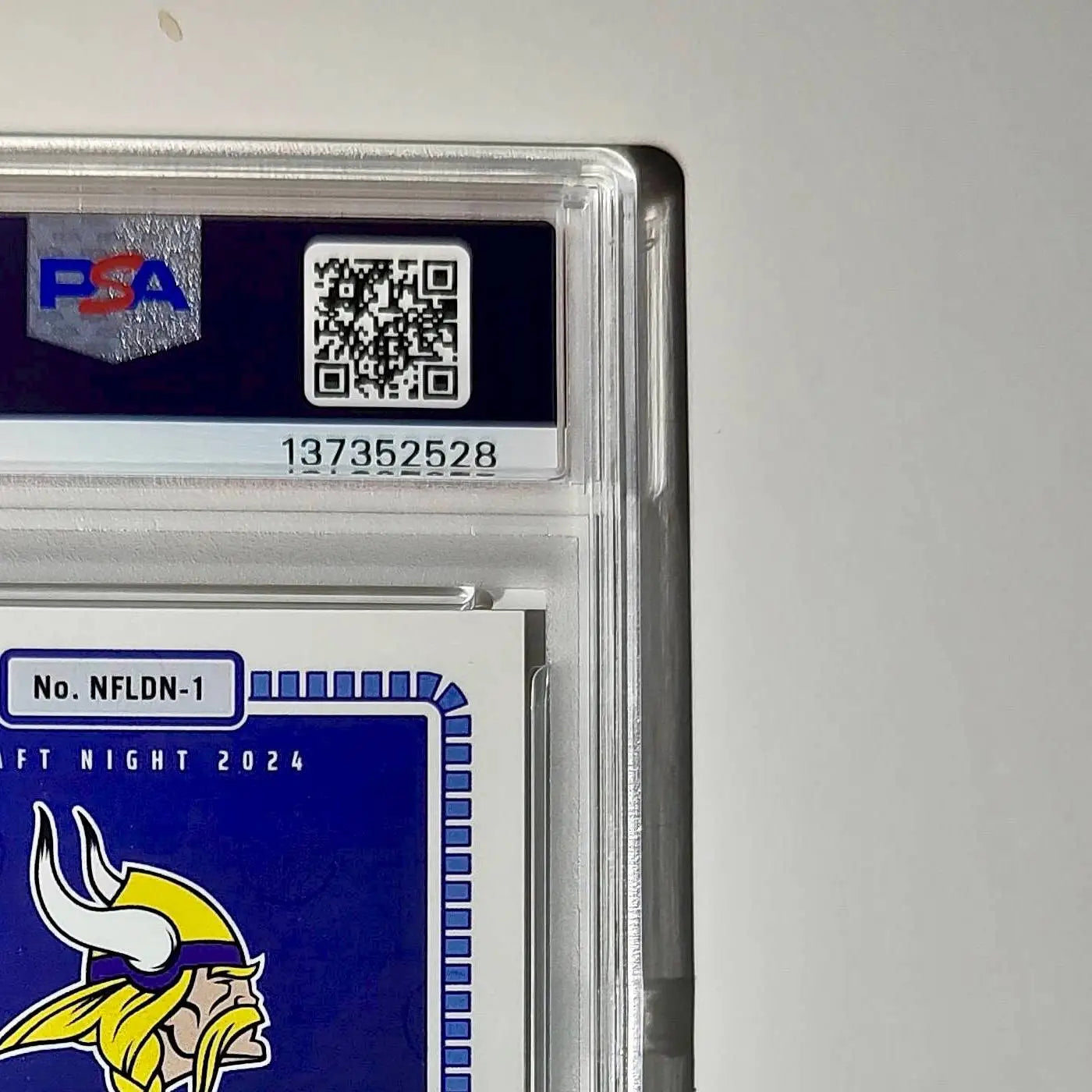 J.J. McCarthy 2023 Panini Instant Draft Night #NFLDN-1 PSA 9 Mint - Football Card Single