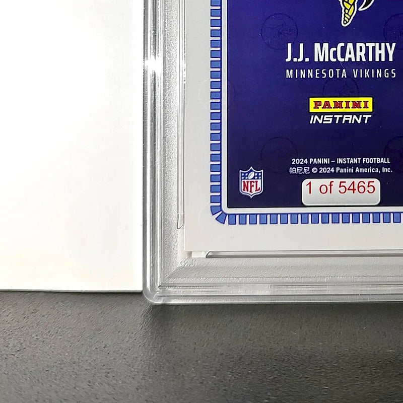 J.J. McCarthy 2023 Panini Instant Draft Night #NFLDN-1 PSA 9 Mint