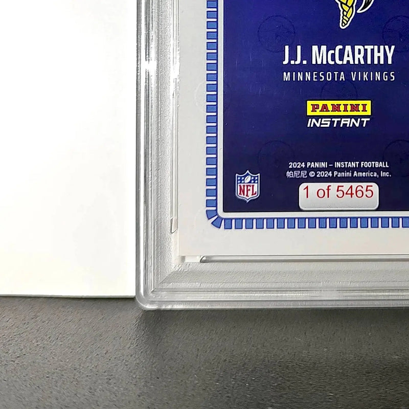 J.J. McCarthy 2023 Panini Instant Draft Night #NFLDN-1 PSA 9 Mint