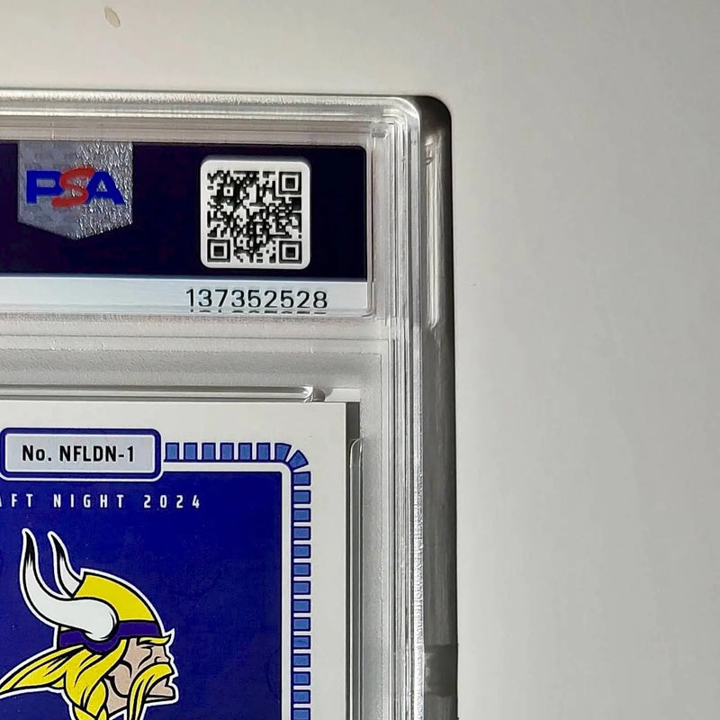 J.J. McCarthy 2023 Panini Instant Draft Night #NFLDN-1 PSA 9 Mint