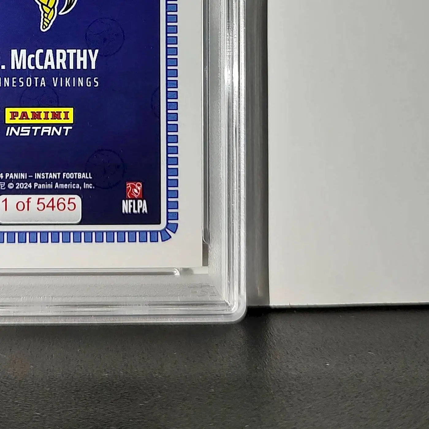 J.J. McCarthy 2023 Panini Instant Draft Night #NFLDN-1 PSA 9 Mint