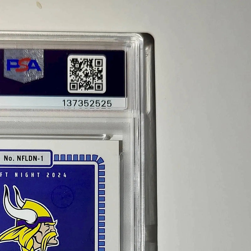 J.J. McCarthy 2023 Panini Instant Draft Night #NFLDN-1 PSA 9 Mint