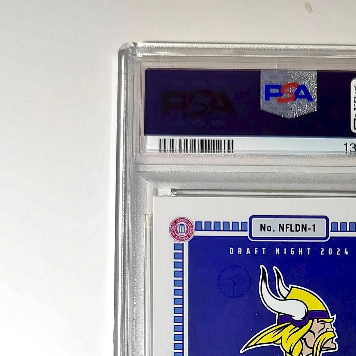 J.J. McCarthy 2023 Panini Instant Draft Night #NFLDN-1 PSA 9 Mint - Football Card Single