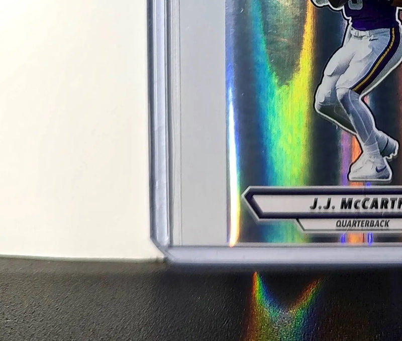 J.J. McCarthy 2025 Panini NFL #421 Foil Sticker Minnesota Vikings