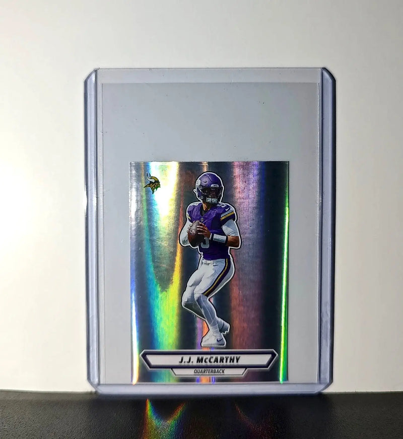 J.J. McCarthy 2025 Panini NFL #421 Foil Sticker Minnesota Vikings
