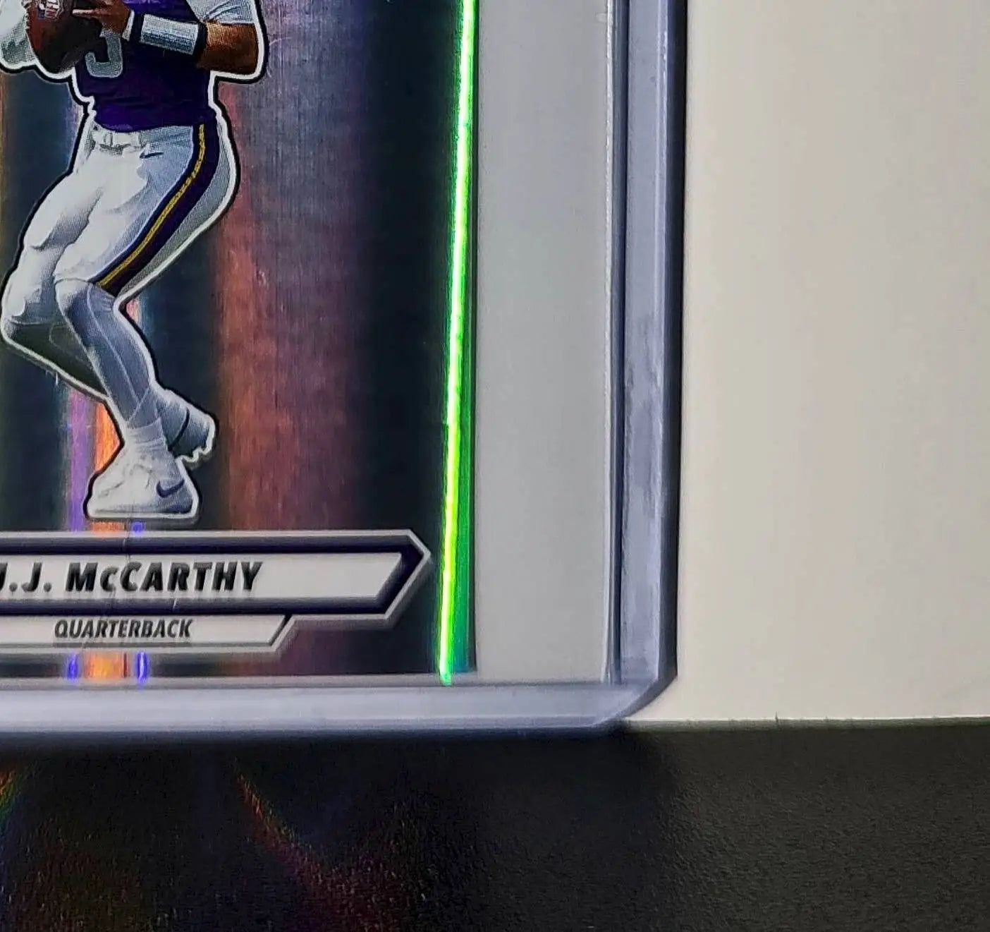 J.J. McCarthy 2025 Panini NFL #421 Foil Sticker Minnesota Vikings