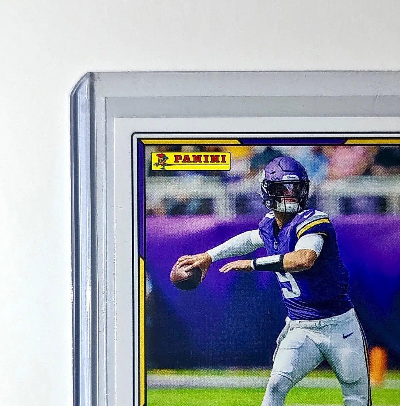J.J. McCarthy 2025 Panini NFL #8 Sticker Card Minnesota Vikings
